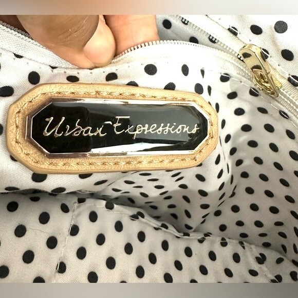 Urban Expressions Tan Rectangular Crossbody/Clutch/Wristlet Bag Chain Strap NEW - Picture 4 of 12